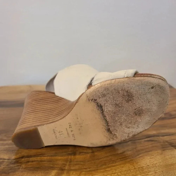 Rag & Bone Wembley Wedge Bone Colored Sandals - Picture 15 of 16